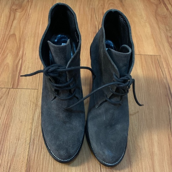 Opening Ceremony Suede Round Toe Ankle Booties - Picture 6 of 12